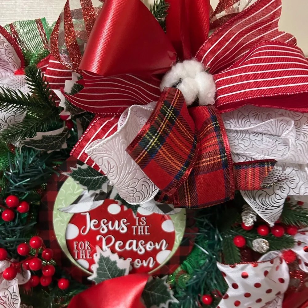 Jesus is the reason for the season wreath